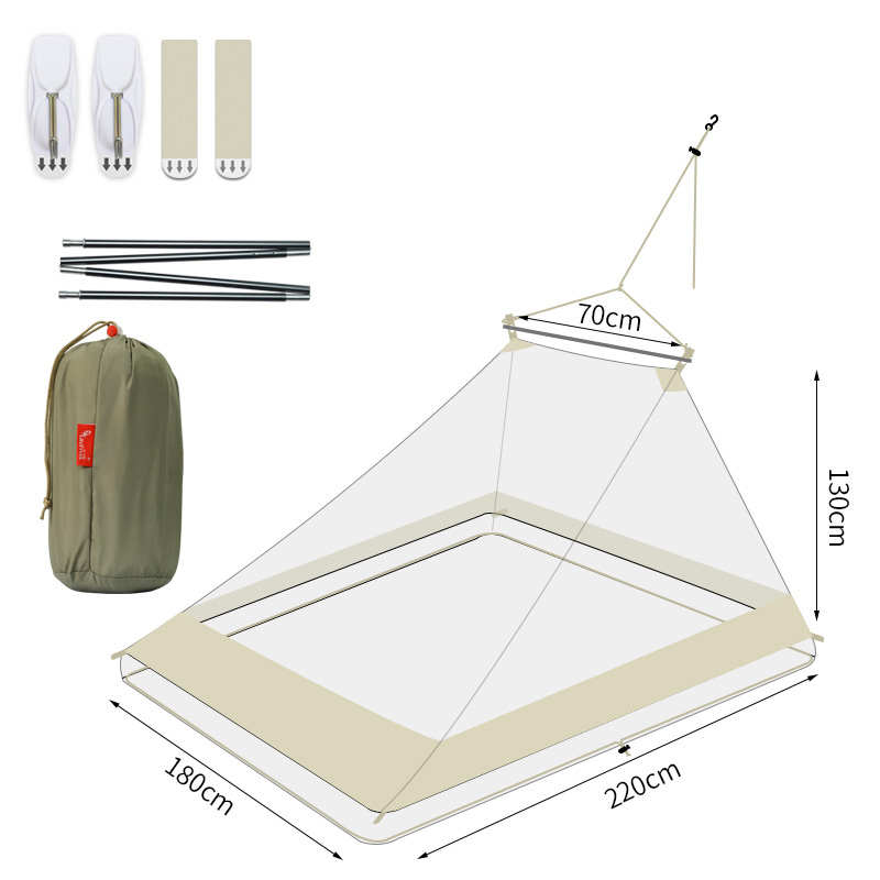 乐飞思N2P便携旅行蚊帐沙床折叠简易客厅宾馆户外野外临时免安装
