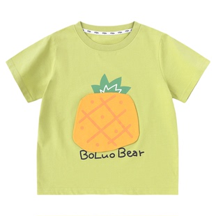 【7A抑菌】嘟嘟家男童短袖夏季儿童薄款上衣女童半袖夏装宝宝童装