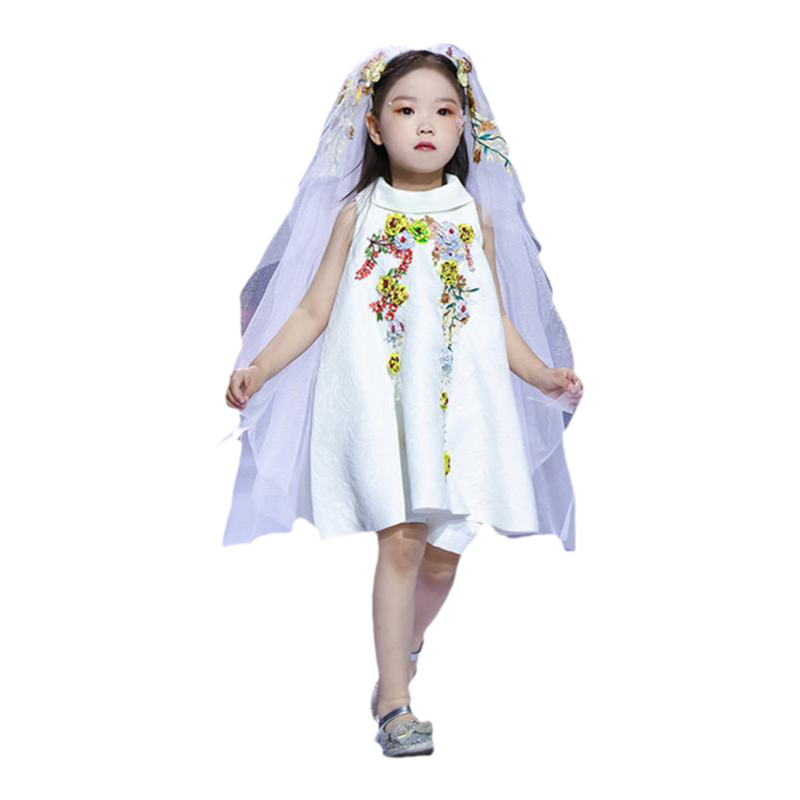 女童走秀礼服时尚儿童时装套装