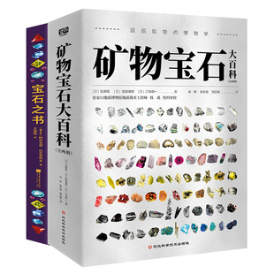 现货正版 矿物宝石大百科(共2册)+宝石之书 了解矿物学习矿物学知识的书 宝石鉴赏图集宝石科普百科全书 科普读物鉴宝指南