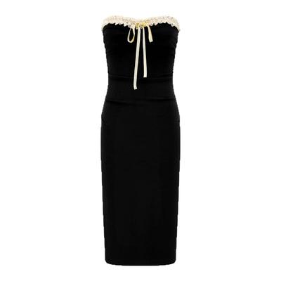 独立设计师品牌抹胸连衣裙