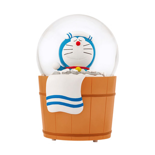 JARLL赞尔哆啦A梦水晶球音乐盒旋转自喷八音盒送男生同学纪念礼物