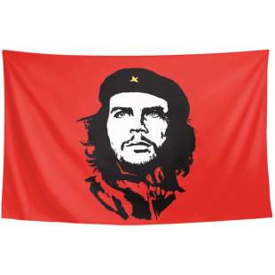 切格瓦拉历史人物肖像插画周边定制装饰背景墙布海报挂布挂毯挂画
