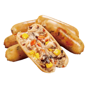 鸡肉膳食肠蔬菜肠肉肠地道烤肠生酮食品纤维膳食香肠热优鲜森