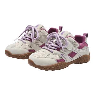 百丽童鞋儿童运动鞋板鞋春季魔术贴户外休闲跑步鞋女童阿甘德训鞋