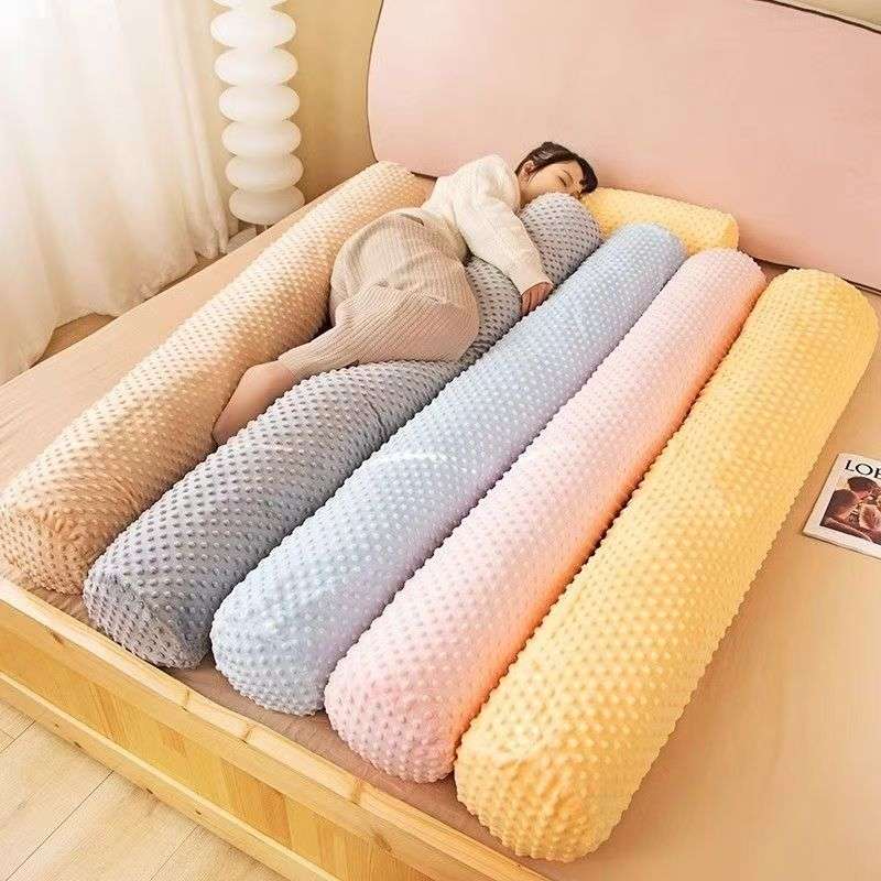 豆豆绒长条抱枕可枕头夹睡觉拆洗宿舍床上女生腿夹靠枕午睡脚专用