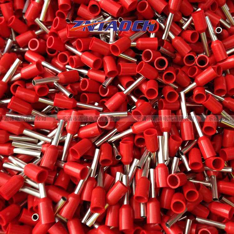 管型预绝缘接线端子VE7508管端头压接线冷插针平方形欧式0.75E式