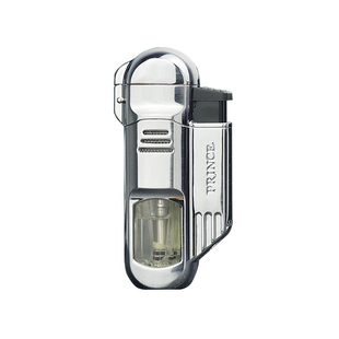 清仓特价PRINCE王子充气打火机金属大火力四头直冲防风蓝焰点雪茄