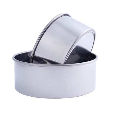 日式不锈钢圆形活底芝士戚风模