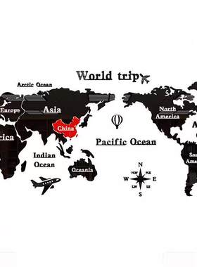 世界地图墙面装饰英语教室布置