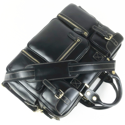 欧美牛皮大复古公文包旅行商务包