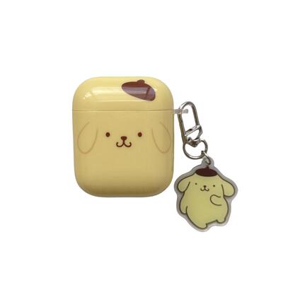 可爱轻松熊布丁狗适用于苹果耳机保护套airpods4无线蓝牙耳机壳三四airpodpro3二代ipod耳机盒airpods2保护壳