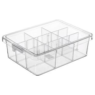 内衣内裤收纳盒放袜子文胸神器衣柜抽屉分格家用宿舍带盖透明盒子