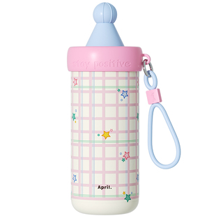 April 女生高颜值好看水杯吸管保温杯大容量便携杯子喝水2025新款