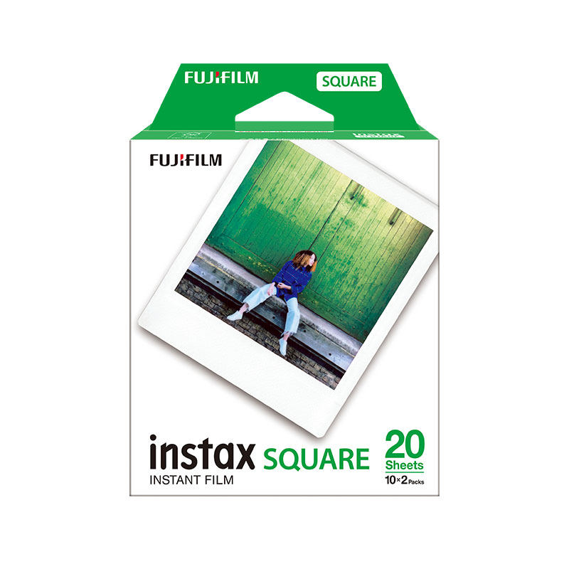 Fujifilm/富士拍立得相纸 方形相纸SQ10/6/sp3  一次成像快显胶片胶卷/黑白/白边 instax squ