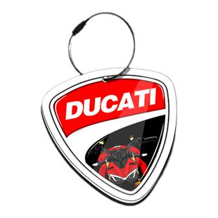 适用杜卡迪摩托车机车个性亚克力改装挂件钥匙扣钥匙链可定制