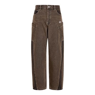 Adidas/阿迪达斯正品三叶草DENIMJOGERS新款女经典牛仔裤KR2627