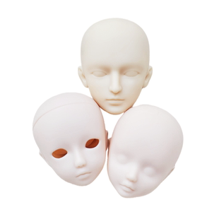 朵精灵男女娃娃练妆头模特6mjd开脑画眼胶皮手绘化装练习新手无妆