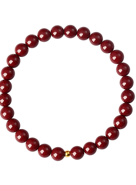 宫里上新足金转运珠朱砂手链