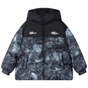 MUCMUKN童装 冬装高充绒强防水90安心绒星空印花羽绒服男童