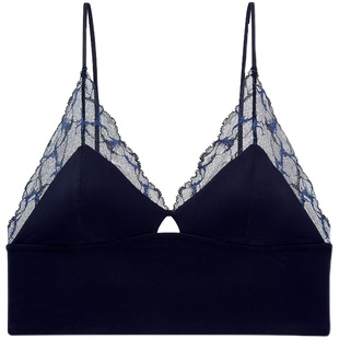 Lulu on a mission 【边界】列维斯蕾丝拼接短款吊带衫可脱卸胸垫