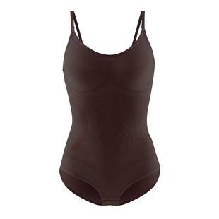 安娜蜜语黑巧塑身美体衣连体内搭美肤收腹提臀修身显身材2025新款