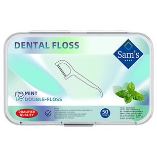 【官方补贴】薄荷味双线护理牙线棒装家庭超细牙签线剔牙棒家庭装