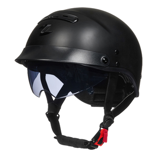 德国zidan子弹摩托车电动车头盔复古半盔男女机车哈雷瓢盔3C认证