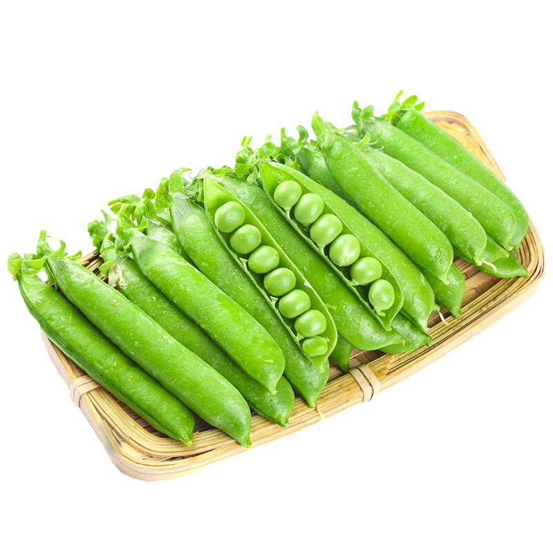 高山豌豆荚新鲜现摘带壳青豌豆角农家当季蔬菜露天甜豆角整箱包邮