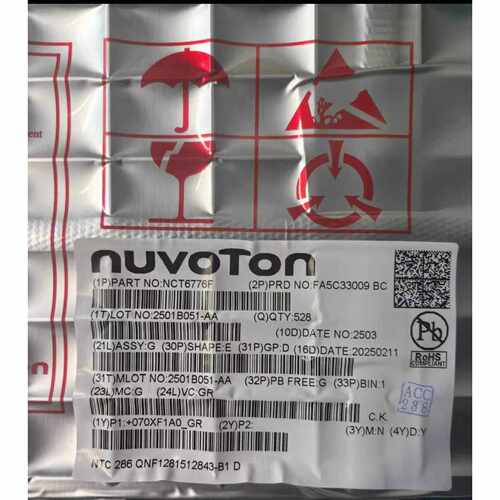 Nuvoton/新唐  NCT6776F  全新  MOQ