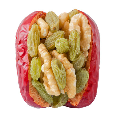 买1送1新疆红枣夹核桃仁葡萄干