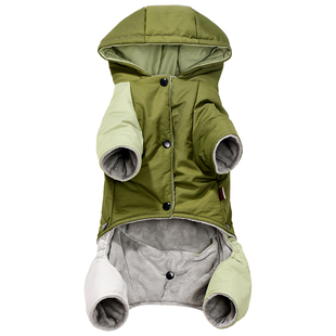 狗狗衣服泰迪贵宾秋冬款棉服洋气小型犬比熊博美小狗四脚加厚冬装