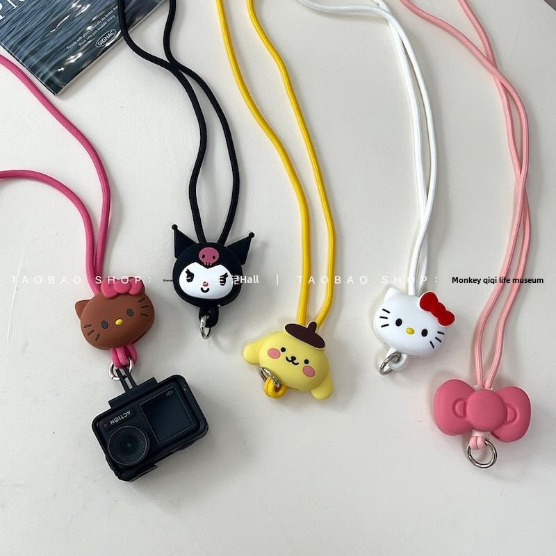 可爱挂脖相机action4挂绳运动相机 pocket3数码随身防丢绳