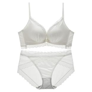 前扣内衣女士加厚小胸聚拢显大胸罩无钢圈收副乳性感美背文胸套装