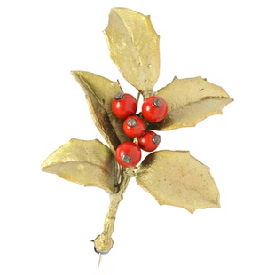 Michael Michaud冬青果胸针女男士简约别针百搭轻奢礼物配饰