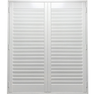 圣德科隐形拉杆椴实木百叶门透气窗活动叶片衣帽间折叠推拉门隔断