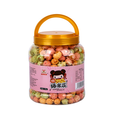 旺传万家大桶爆米花焦糖味水果味