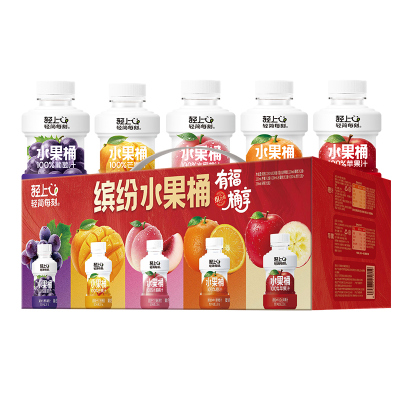 轻上年货饮料甄选喜庆版瓶装