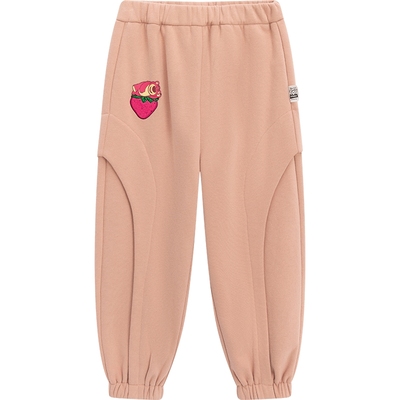 播broadcute童装运动裤男女童休闲宽松舒适长款儿童卫裤KGQ4K711