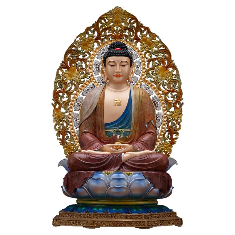 全堂佛像观音地藏大势至弥勒菩萨