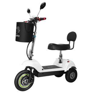 家用小型折叠电动三轮车迷你网红电瓶车锂电池接送孩子女性代步车