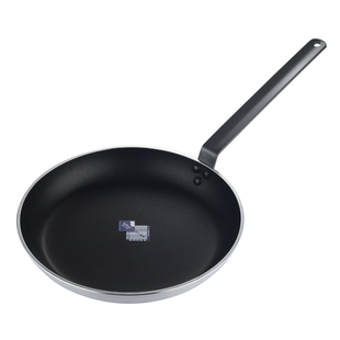 法式不沾锅易厨乐铁柄煎锅平底特厚锅身铝煎锅炉头煎炒锅12-40cm