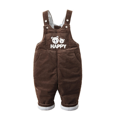 婴儿背带棉裤冬季加厚外穿1-4岁