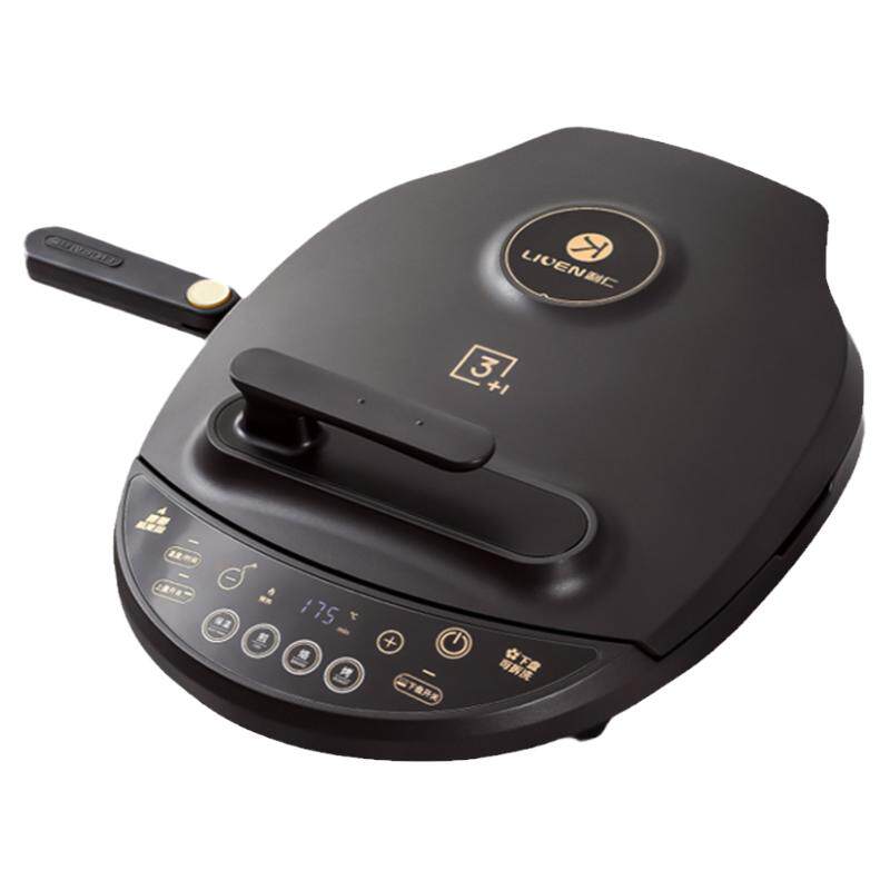 利仁电饼铛智能可拆卸盘双面加热家用可选国外专用110V