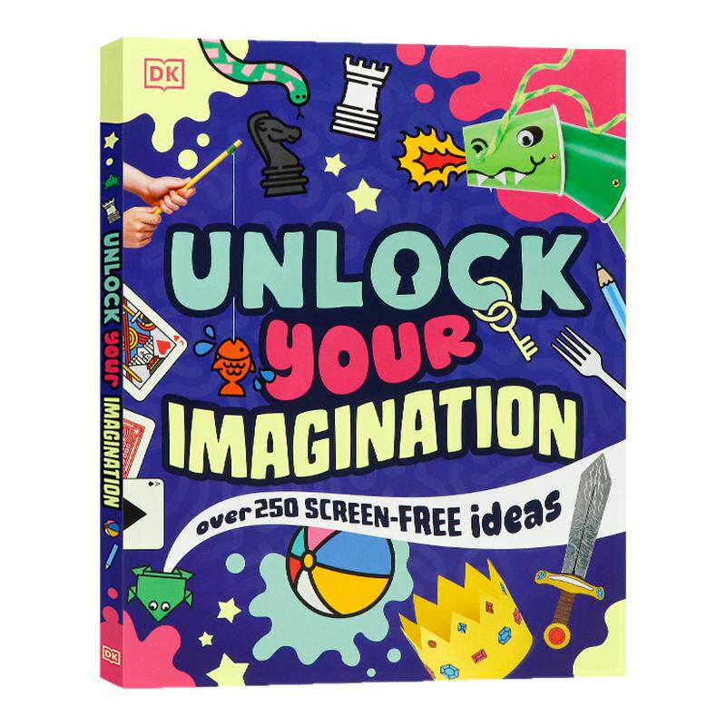 DK精品 解锁你的想象力 英文原版 Unlock Your Imagination 荣获 2018 年创意玩乐奖的全彩图文宝典专治孩子无聊时光 平装