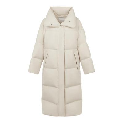 朗姿进口鹅绒中长款羽绒外套