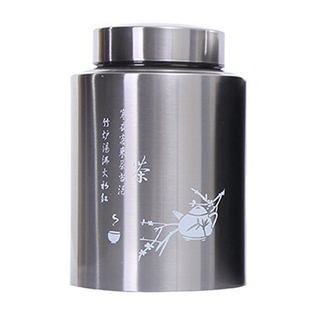 茶叶罐不锈钢家用金属茶盒防潮保鲜大小号茶叶包装一斤装可印logo