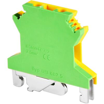 USLKG2.5接地端子双色接线端子排