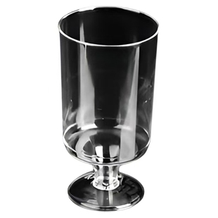 小酒杯透明甜品杯硬塑料小酒杯慕斯杯 布丁杯高脚杯冰淇淋杯50只