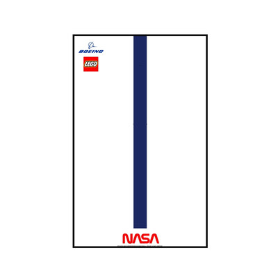 乐高波音航天飞机上墙挂客厅相框